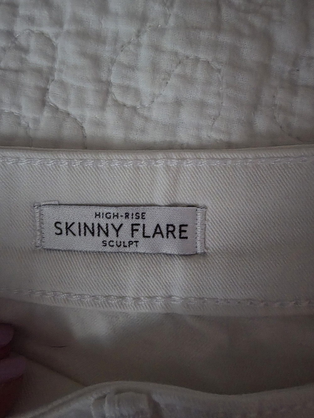 NWT WHBM High Rise Skinny Flare Sculpt Jeans White Sz 12 Stretch - Picture 5 of 7